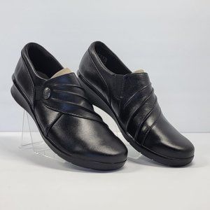 CLARKS  hope roxanne slip-on loafer narrow shoes Sz 8.5 NEW